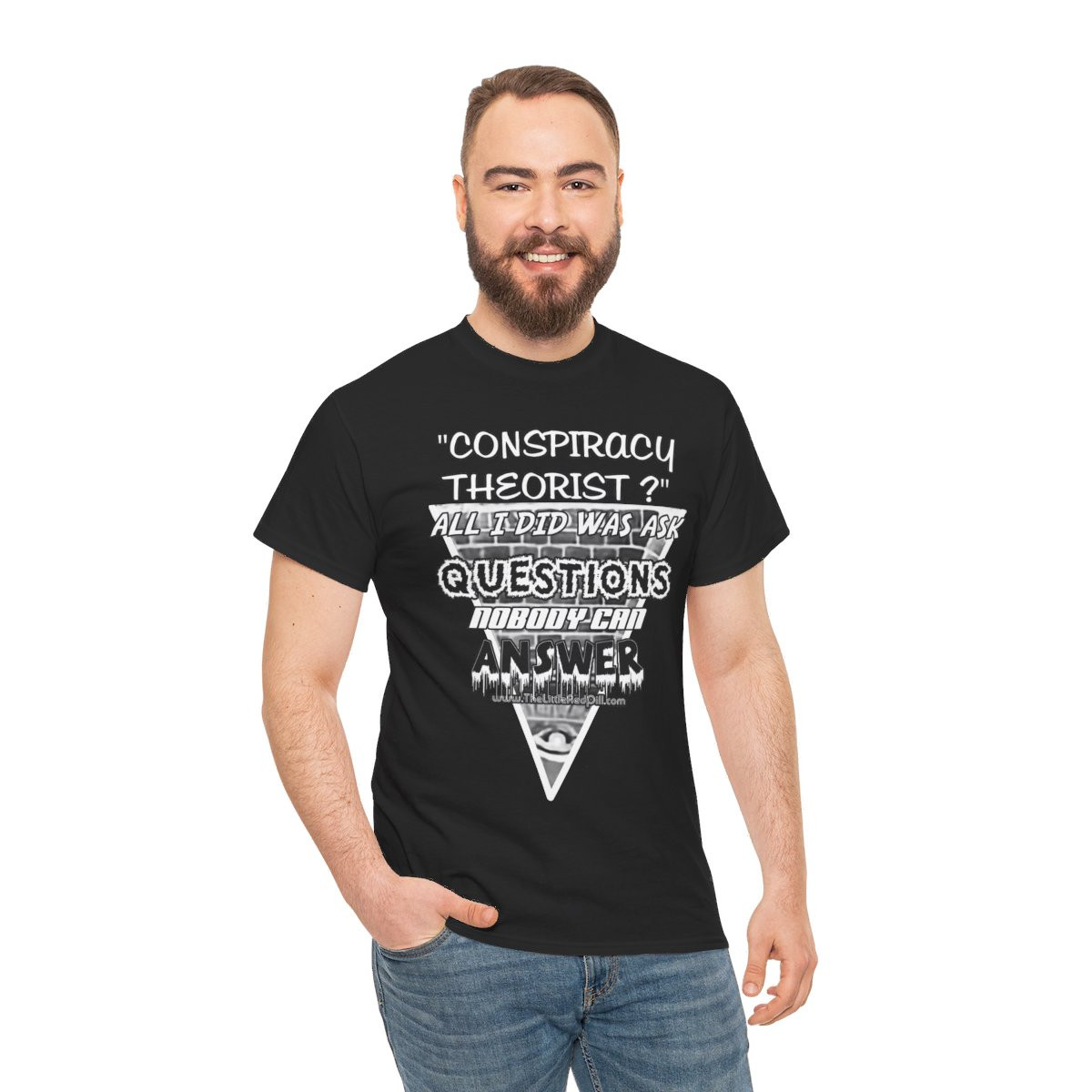Conspiracy Theorist I asked questions Unisex Short Sleeve Tee