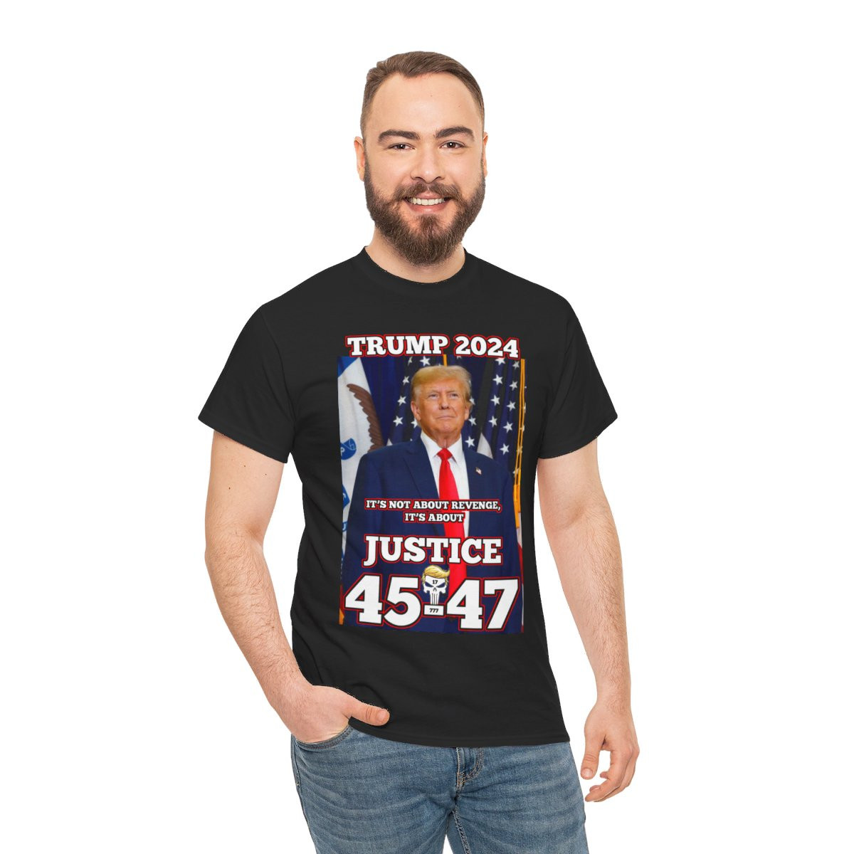 Trump 2024 It's Not About Revenge it's Justice Unisex Short Sleeve Tee