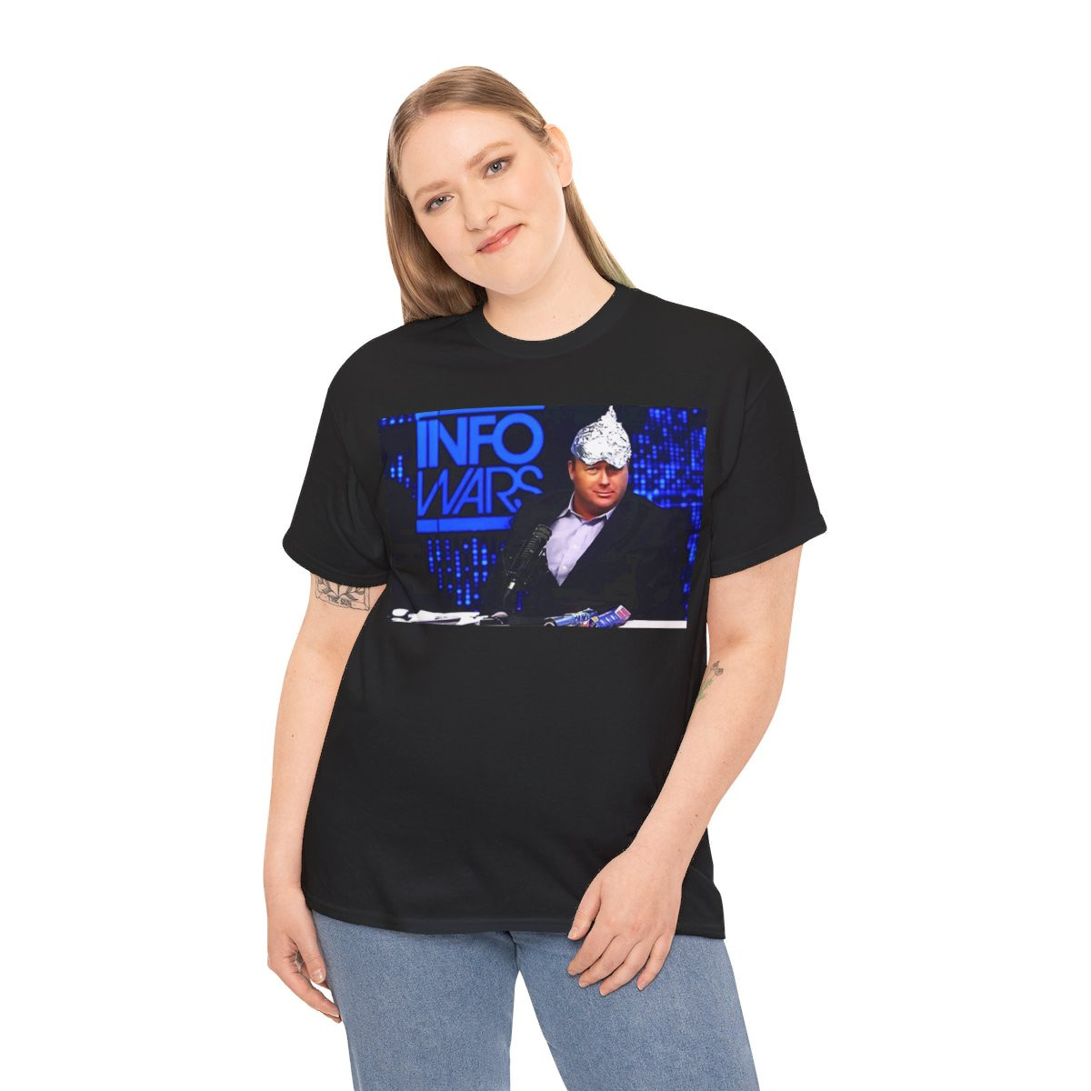 Alex Jones  tin foil hat conspiracy infowars Unisex Short Sleeve Tee