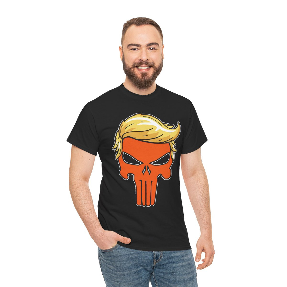 Donlald J Trump 2024 Orange Man Punisher Unisex Short Sleeve Tee