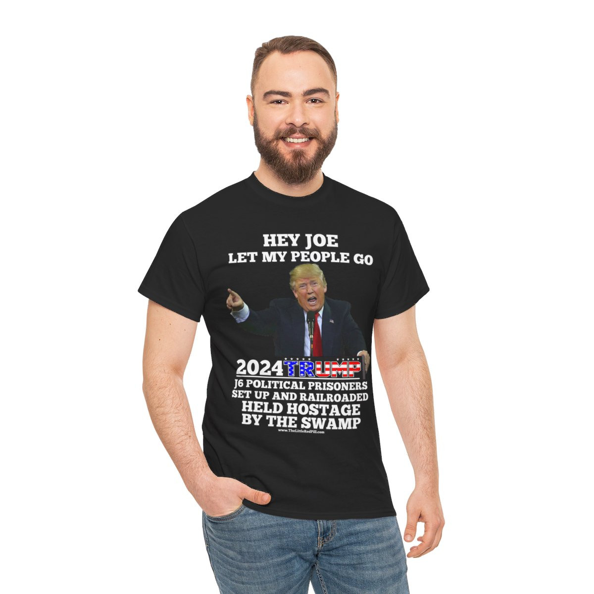 Hey Joe Let My People Go Trump 2024 unisex Short Sleeve Tee