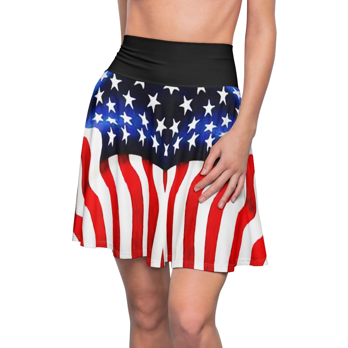 Charisma Girls American Flag Series Women's Skater Skirt (AOP)