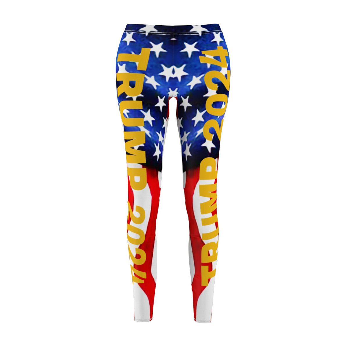 TRUMP 2024 American Flag Women's Cut & Sew Casual Leggings (AOP)