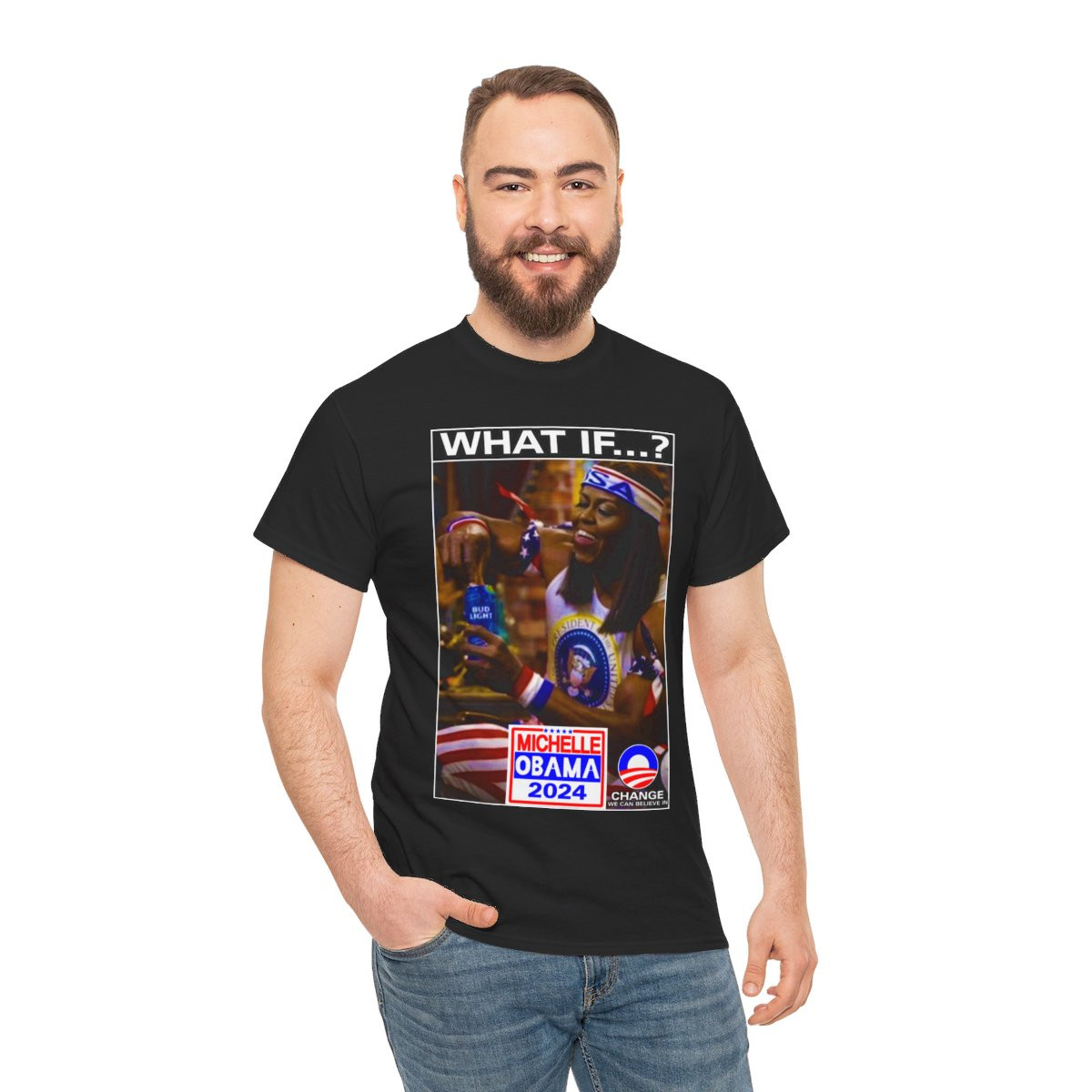 Michelle Obama 2024 What If...?  unisex Short Sleeve T Shirt