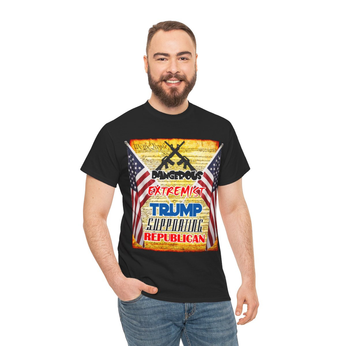 Dangerous Extremist Trump Supporting Republican unisex Short Sleeve Tee