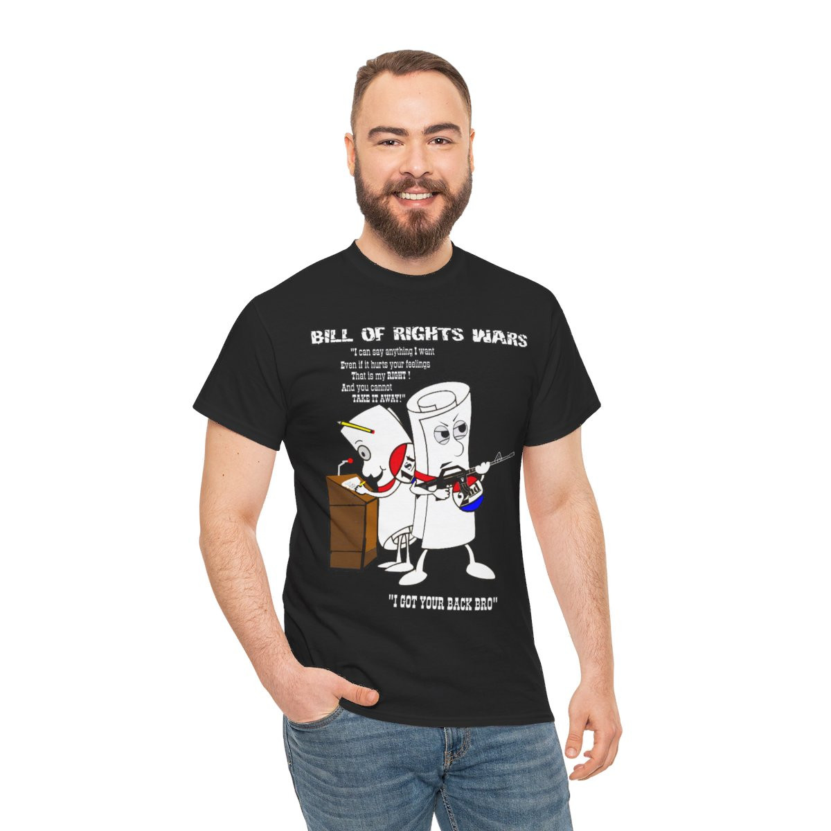 Bill of Rights Wars 1A  and 2A Defenders of Freedom unisex Short Sleeve Tee