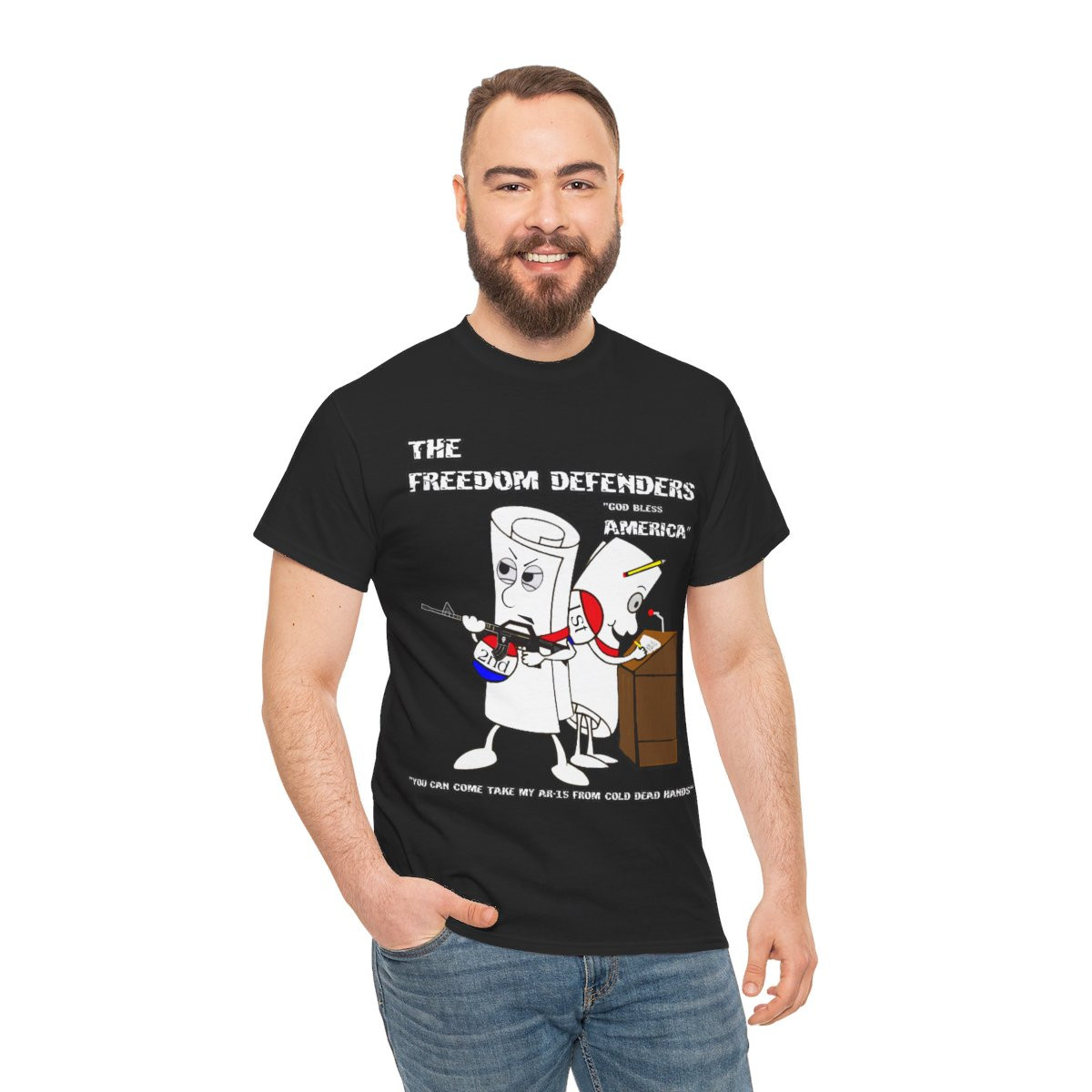 Freedom Defenders Bill of Rights 1A  and 2A unisex Short Sleeve Tee