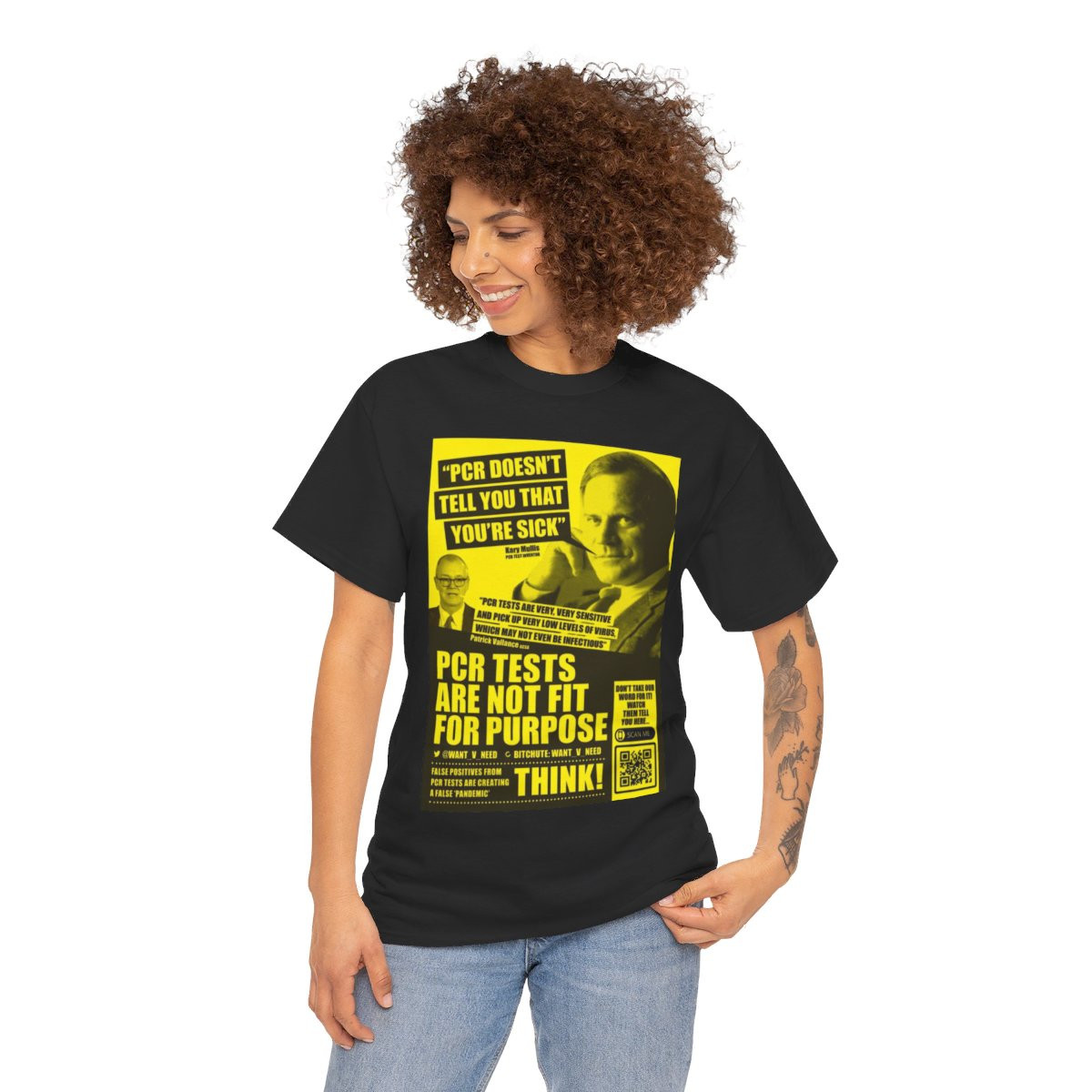 PCR Doesn't tell you that you're sick Kerry Mullis unisex Short Sleeve Tee