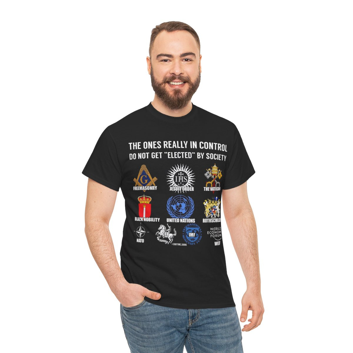 The ones Really in Control NWO Illuminati Deep State unisex short Sleeve Tee