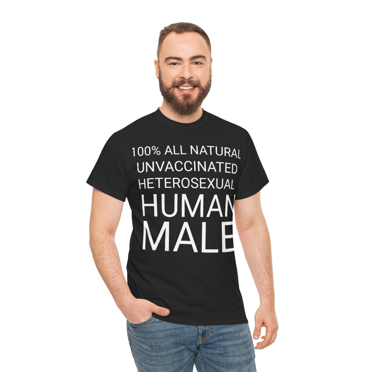 Human Male 100% All natural unvaccinated heterosexual  Short Sleeve Tee