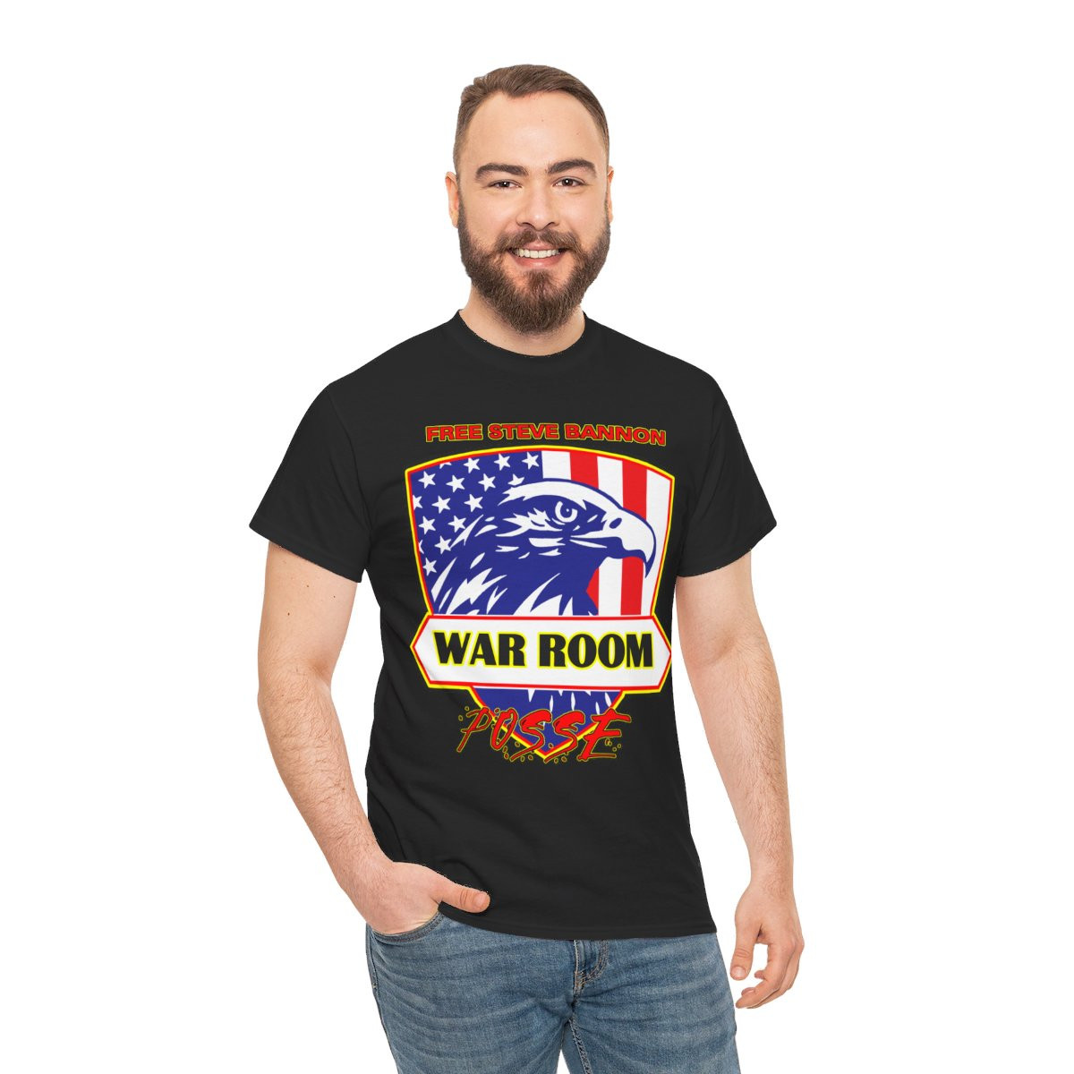 Bannon's War Room Posse Free Steve Bannonv 2 unisex Short Sleeve Tee
