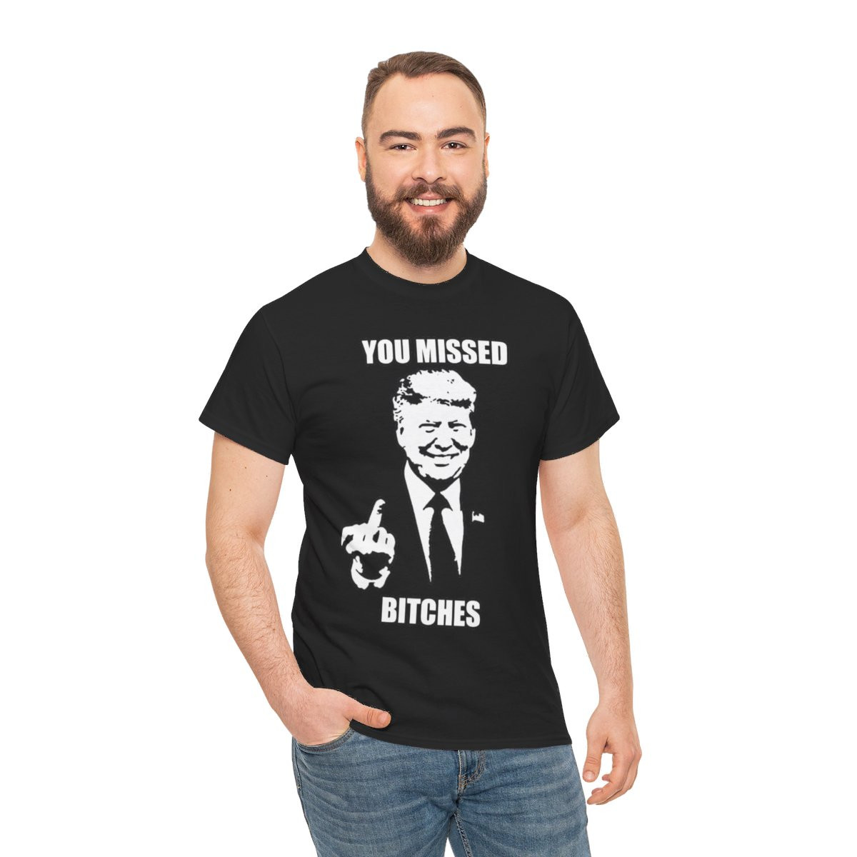 TRUMP 2024 Assassination You Missed Bitches unisex Short Sleeve Tee