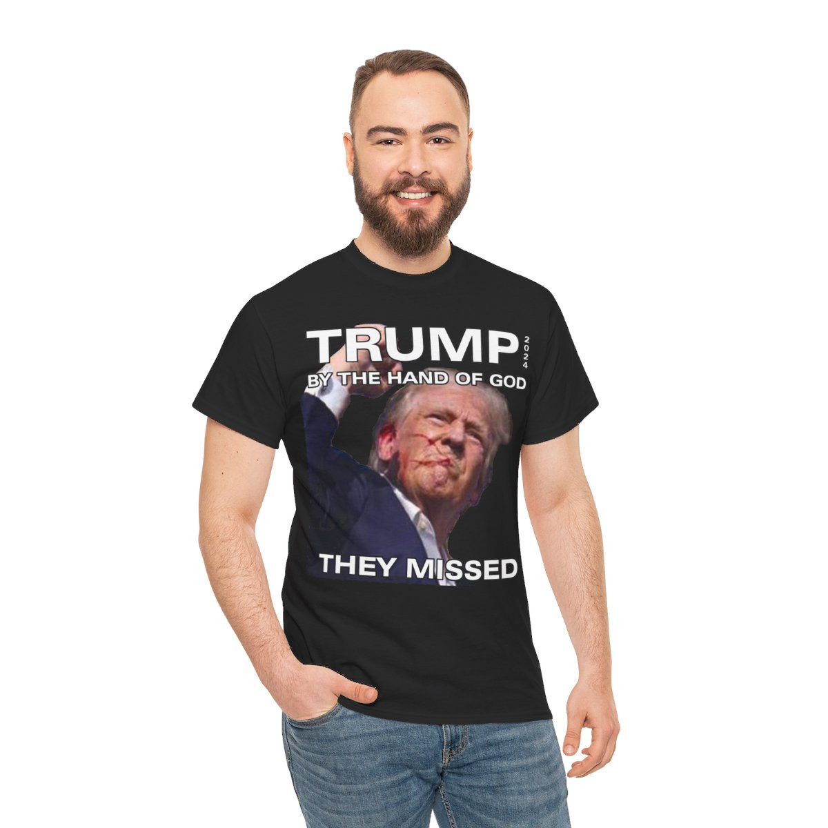 TRUMP 2024 Assassination Attempt Missed unisex Short Sleeve Tee