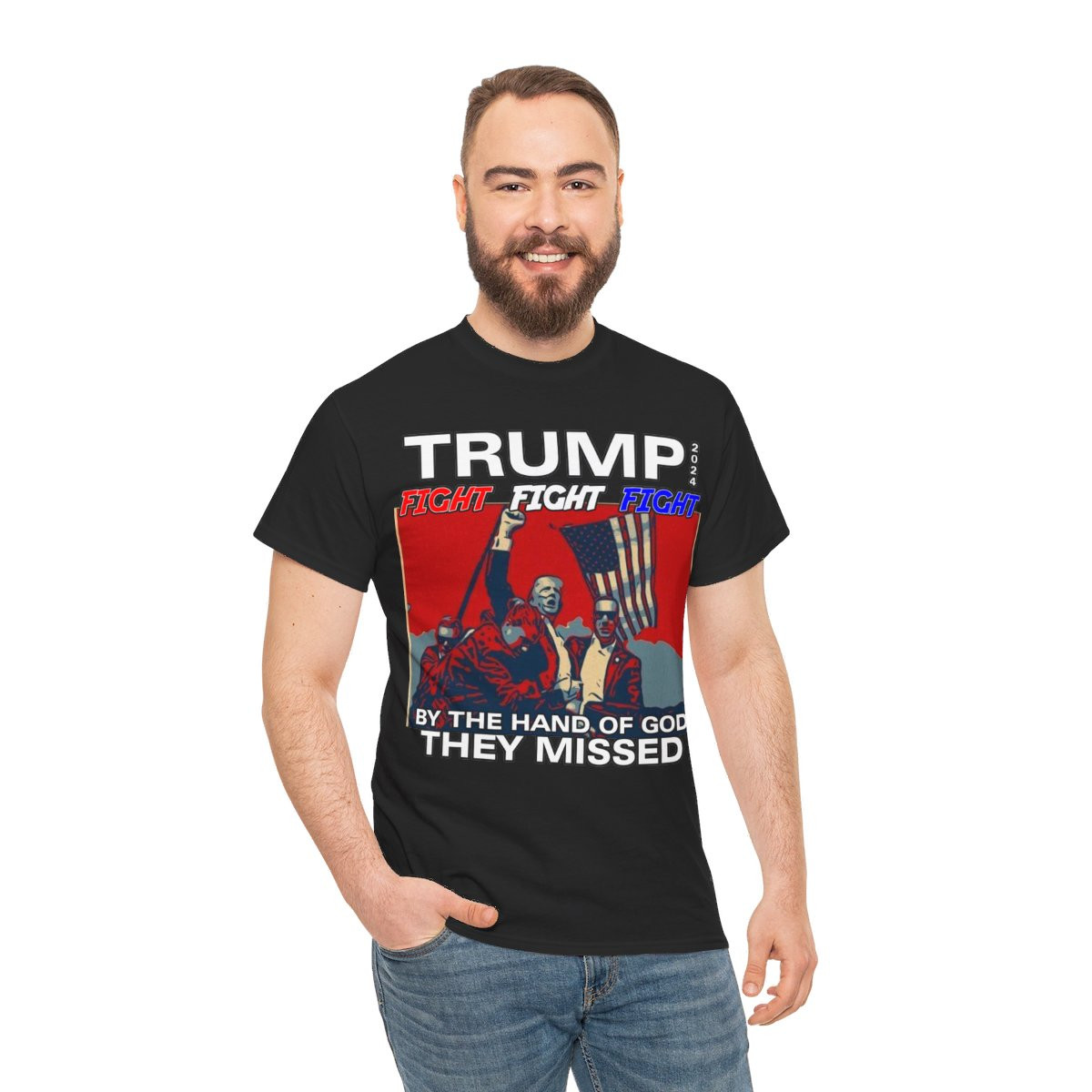 TRUMP 2024 Assassination Attempt HOG They Missed unisex Short Sleeve Tee