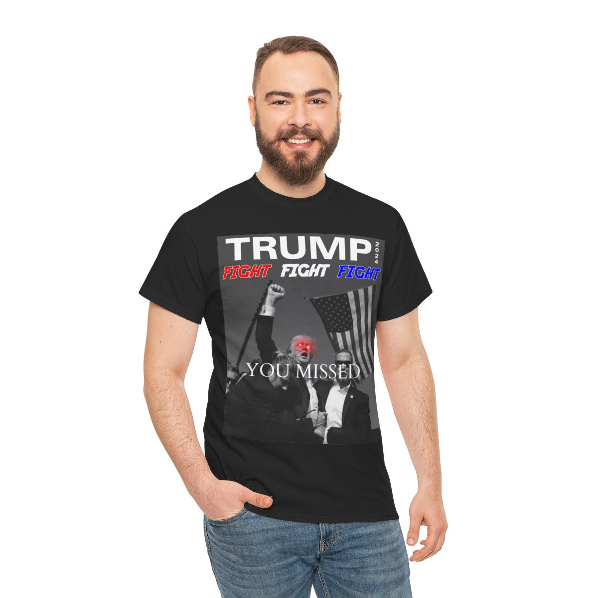 TRUMP 2024 Assassination Attempt You Missed  unisex Short Sleeve Tee