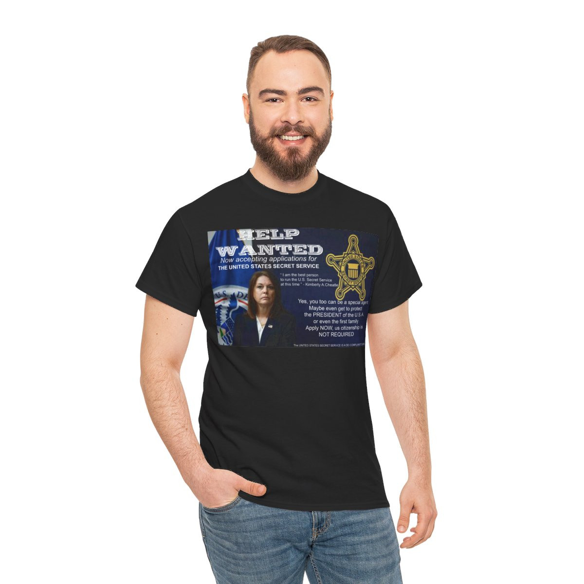 Help Wanted at the us Secret Service Dir Cheatle unisex Short Sleeve Tee