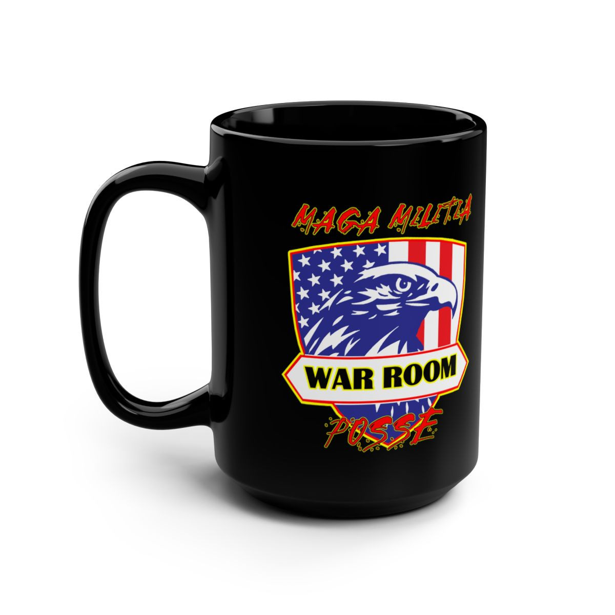 Bannon's War Room Posse Mga Milita  Black Mug 15oz