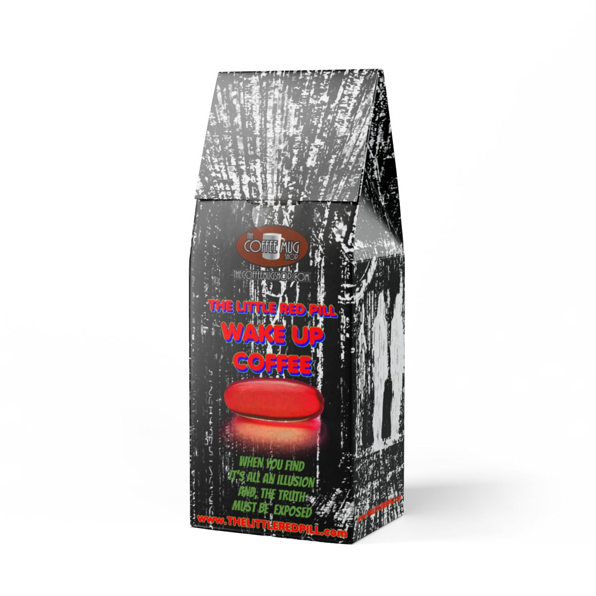 The Little Red Pill WAKE UP Trapper Peak Decaf Coffee Blend (Medium Roast)