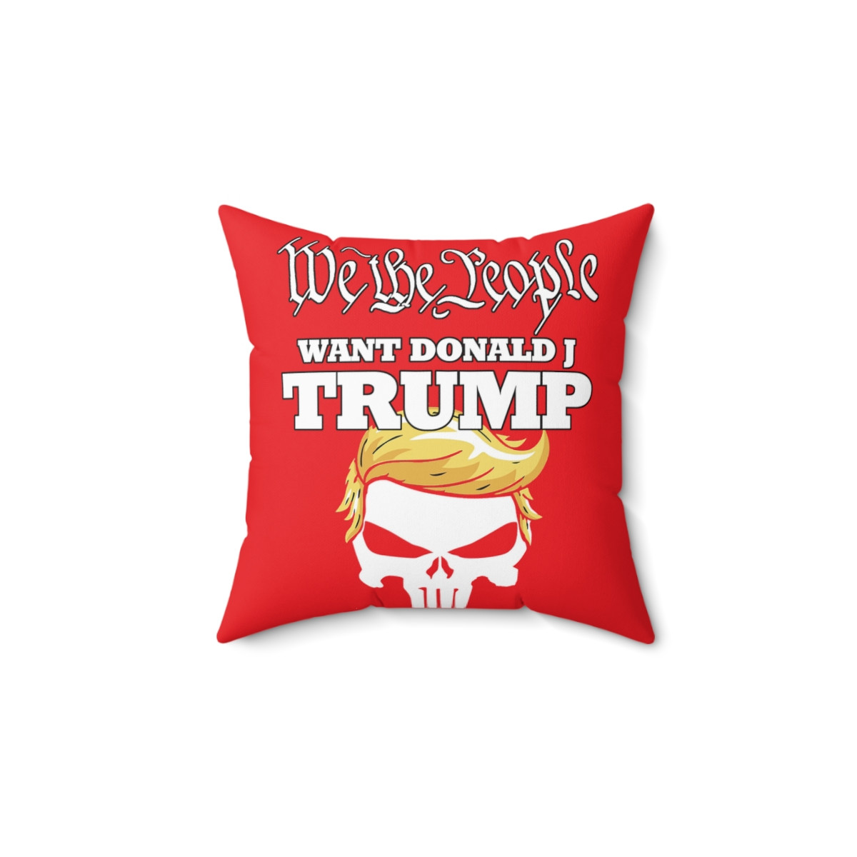 Trump 2024 We The 'People Red Pillow Spun Polyester Square Pillow