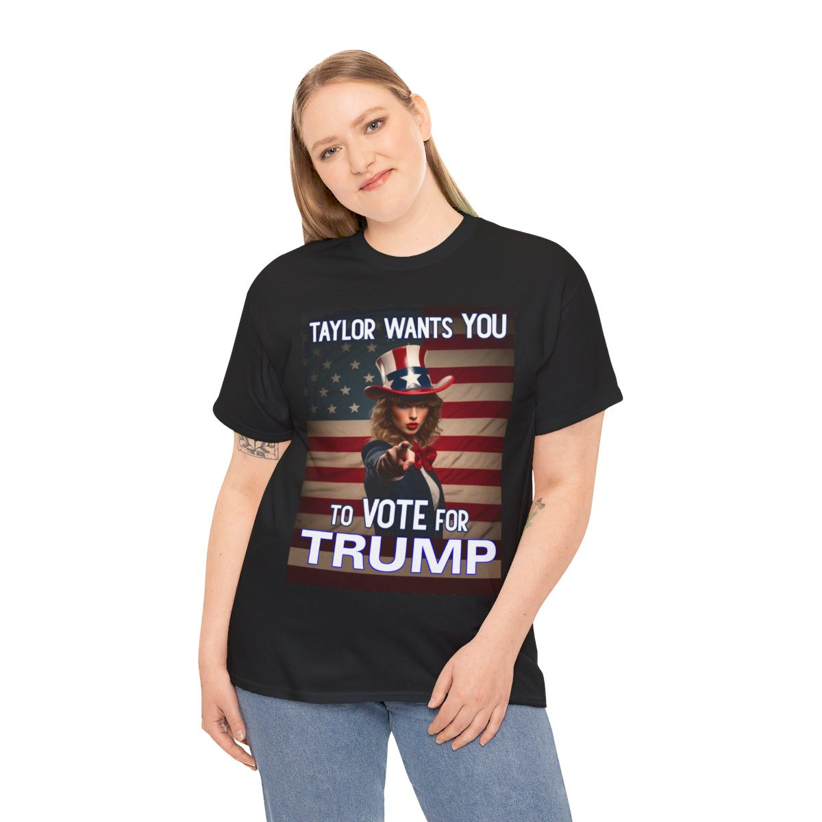 Taylor Wants You To Vote Trump Unisex Heavy Cotton Tee