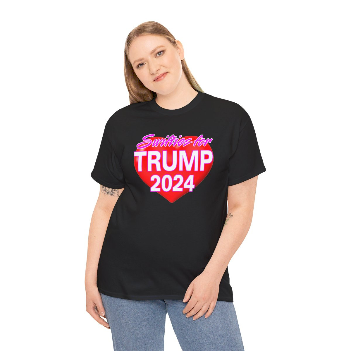Swifties For Trump 2024 Unisex Heavy Cotton Tee