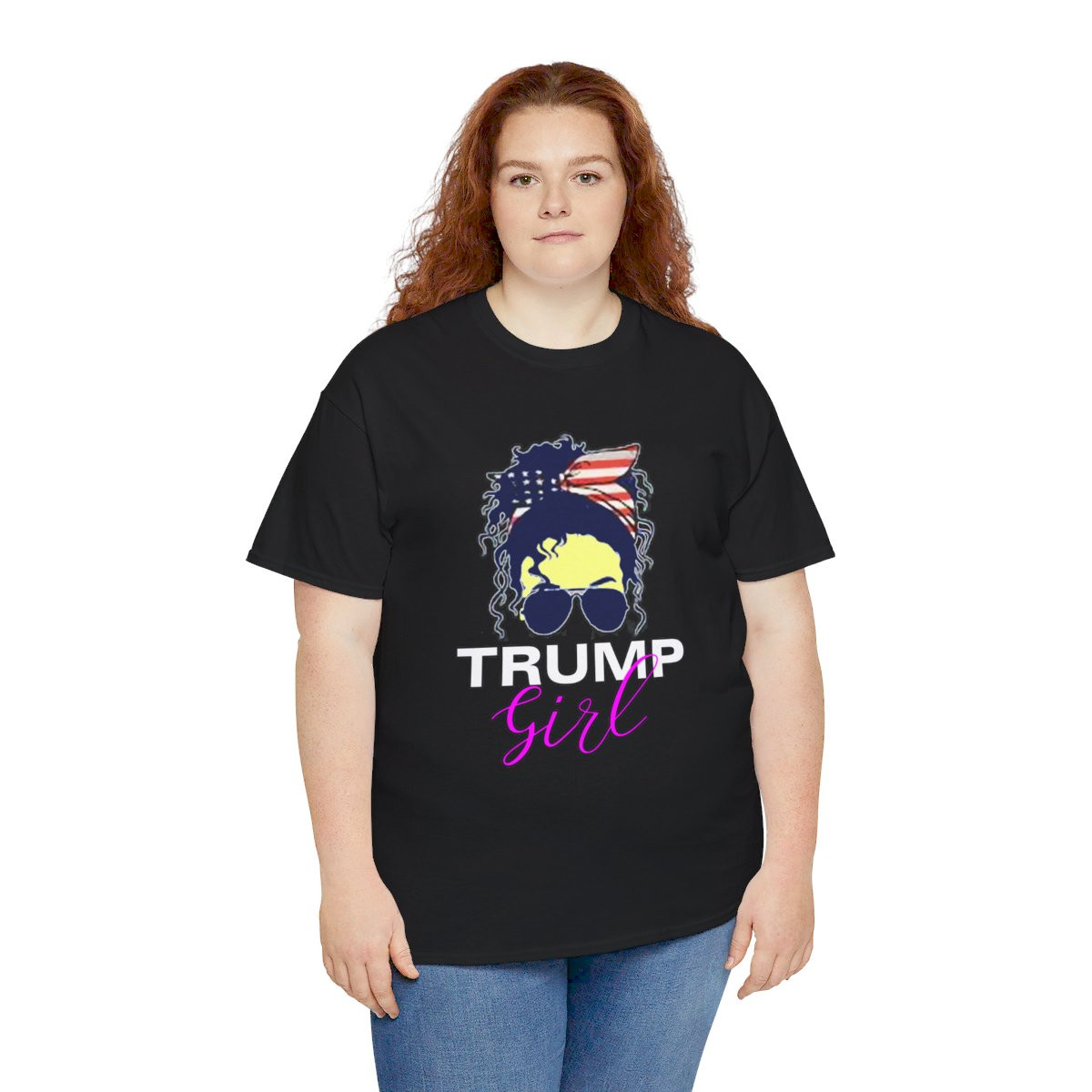 Trump Girl 2024 Get Over It 3 Unisex Heavy Cotton Tee