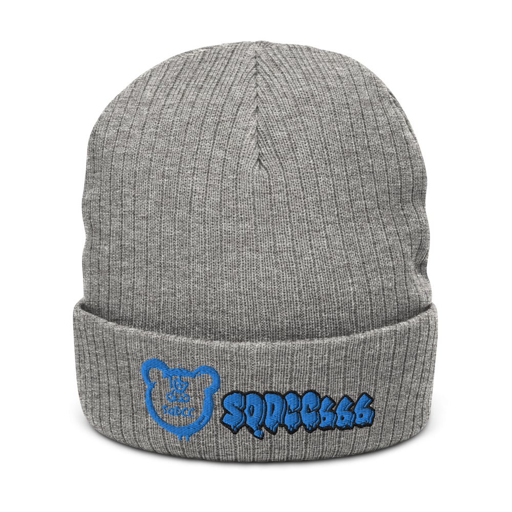 Ribbed knit beanie