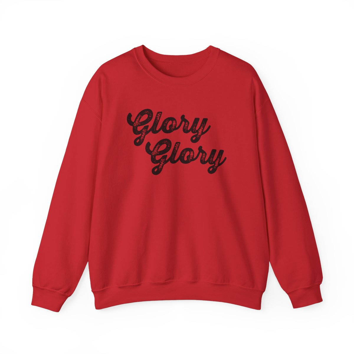 Glory Glory Sweatshirt | Black Print | Unisex Heavy Blend Crewneck Sweatshirt