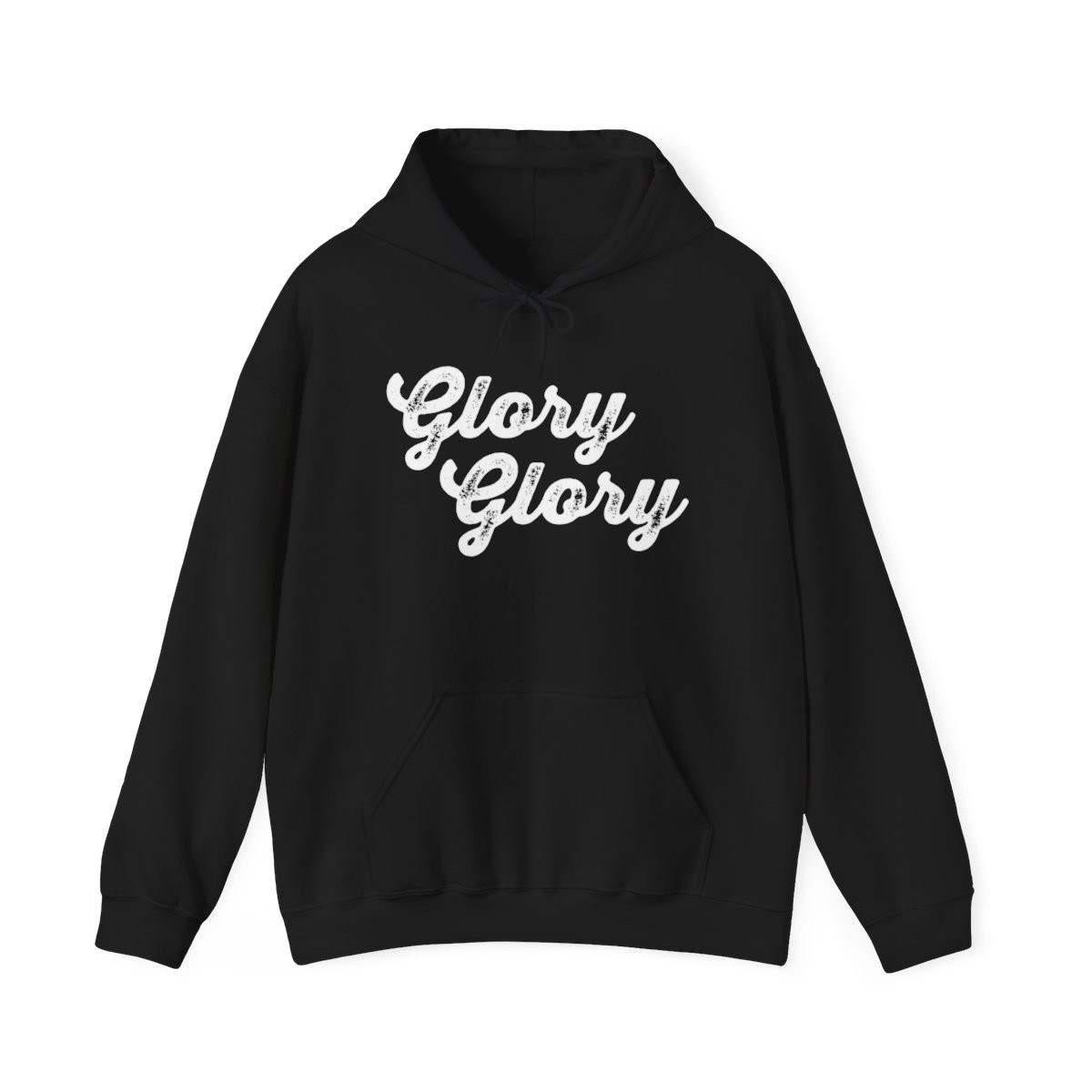 Glory Glory Hoodie | White Print | Unisex Heavy Blend Hooded Sweatshirt