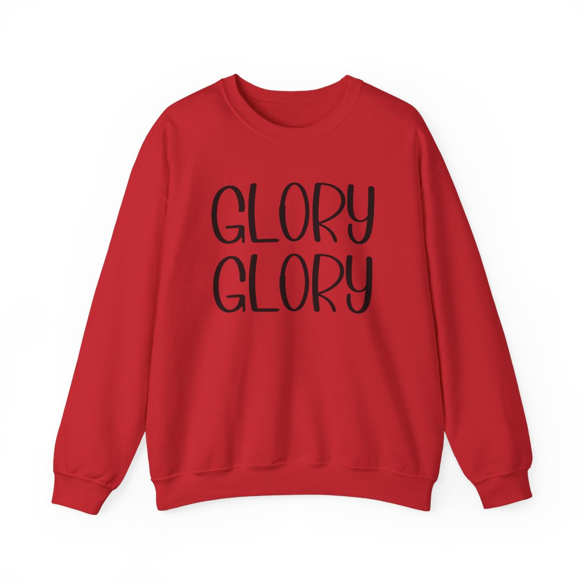 Glory Glory Sweatshirt | Black Print | Unisex Heavy Blend Crewneck Sweatshirt