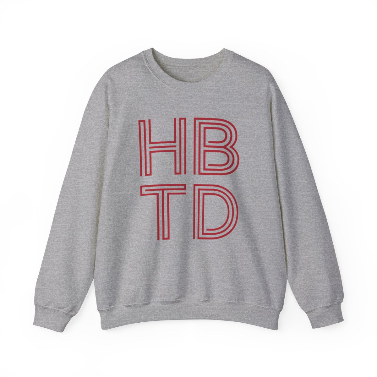 HBTD Sweatshirt | Red Print | Unisex Heavy Blend Crewneck Sweatshirt