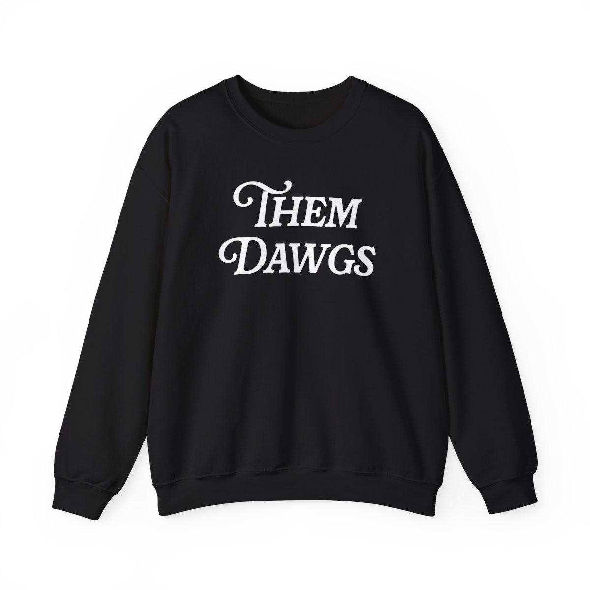 Them Dawgs Sweatshirt | White Print | Unisex Heavy Blend Crewneck Sweatshirt