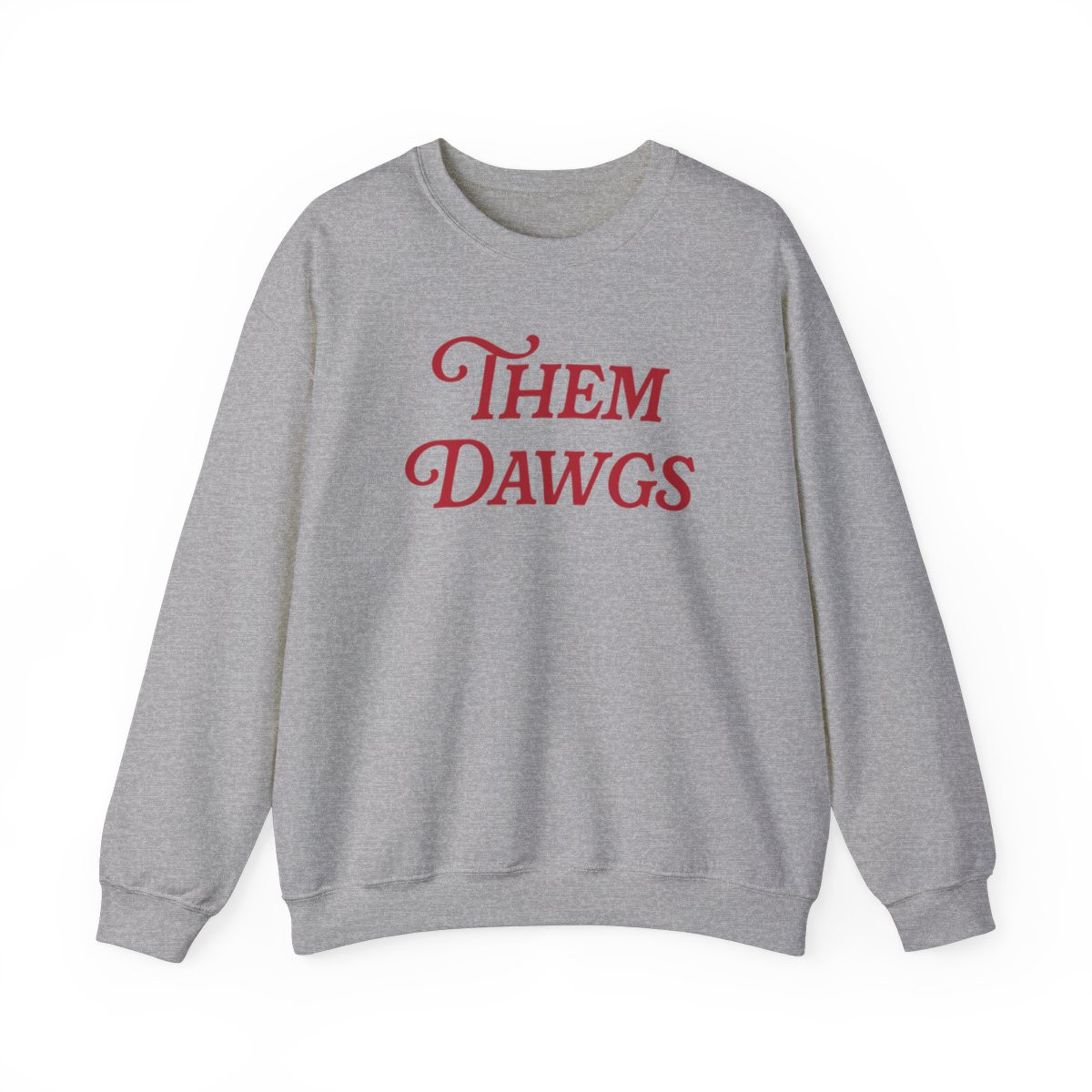 Them Dawgs Sweatshirt | Red Print | Unisex Heavy Blend Crewneck Sweatshirt