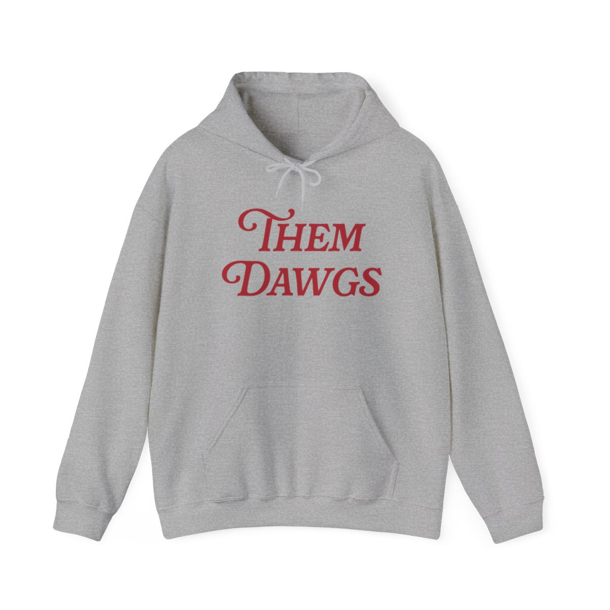 Them Dawgs Hoodie | Red Print | Unisex Heavy Blend Hooded Sweatshirt