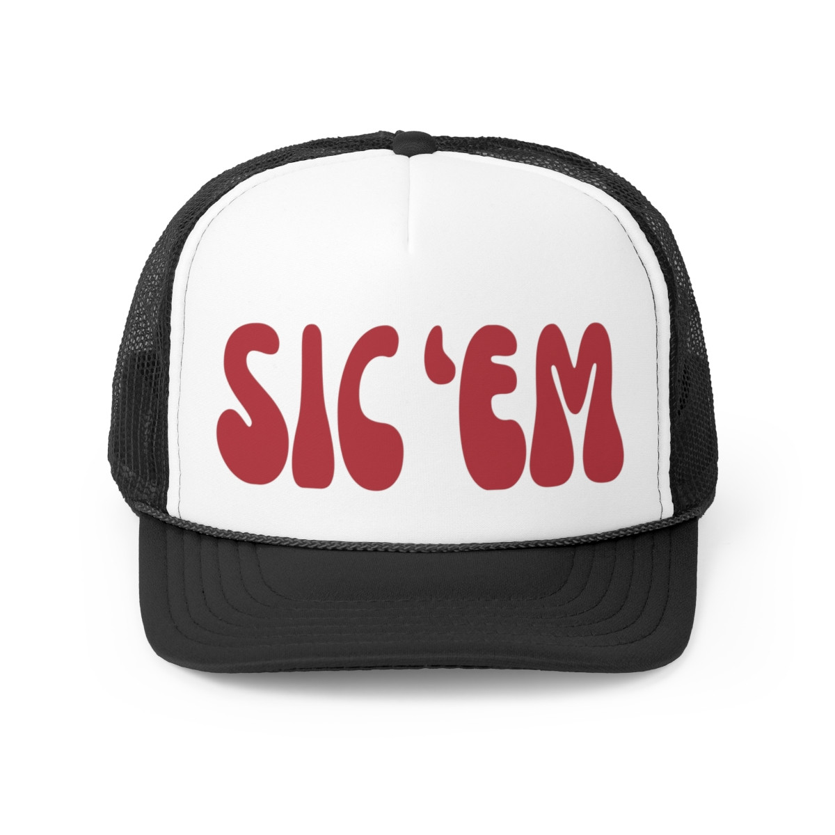 Sic 'Em Trucker Hat | Red Print | Trucker Cap