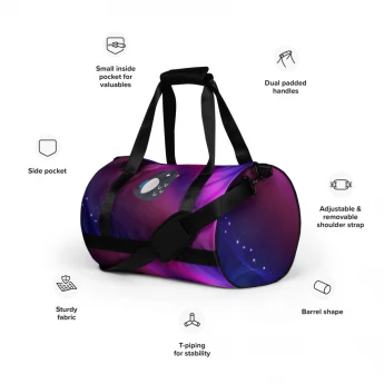 All-over print gym bag