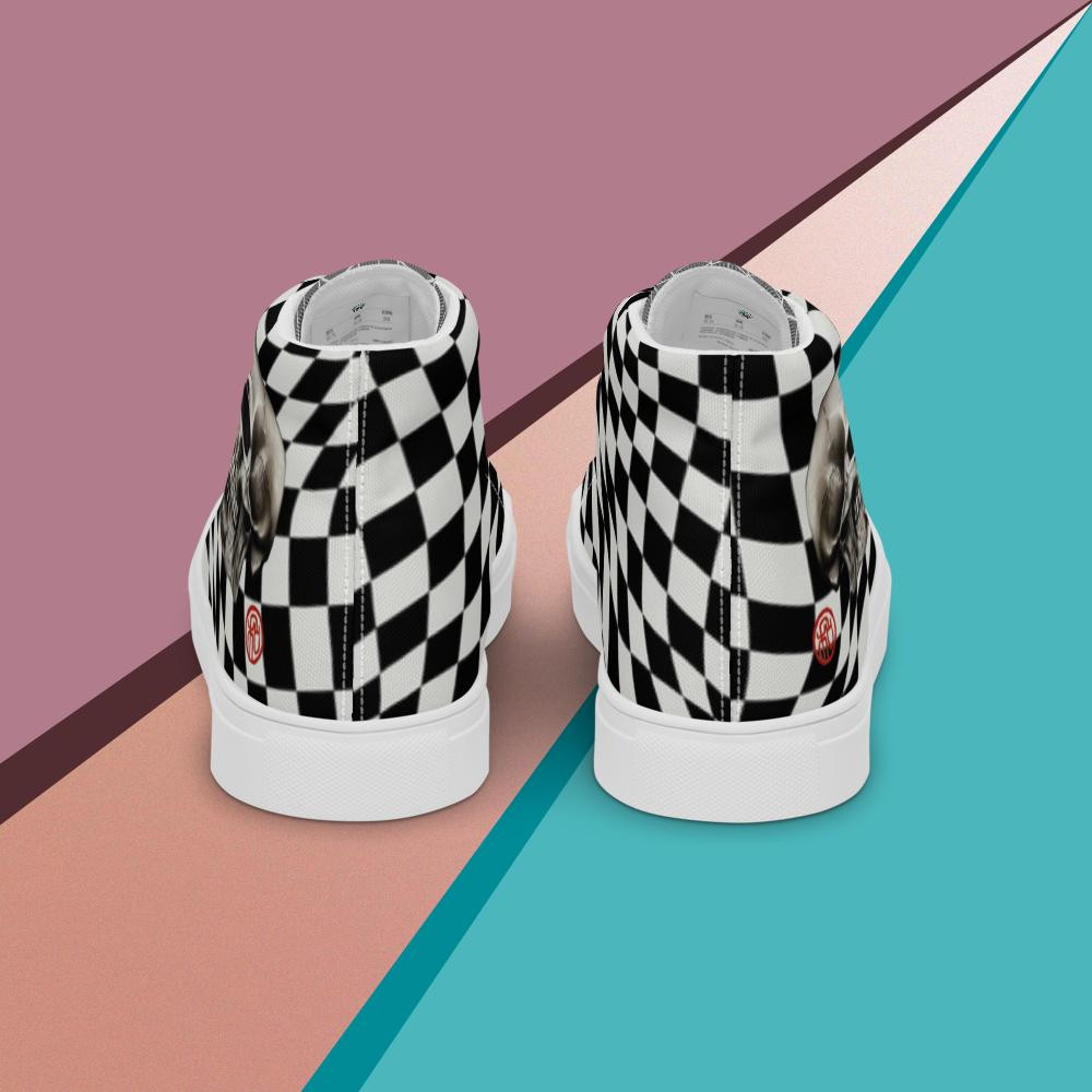 Women’s high-top canvas shoes - Wearable Art Series (Hostile Clan) by Winson
