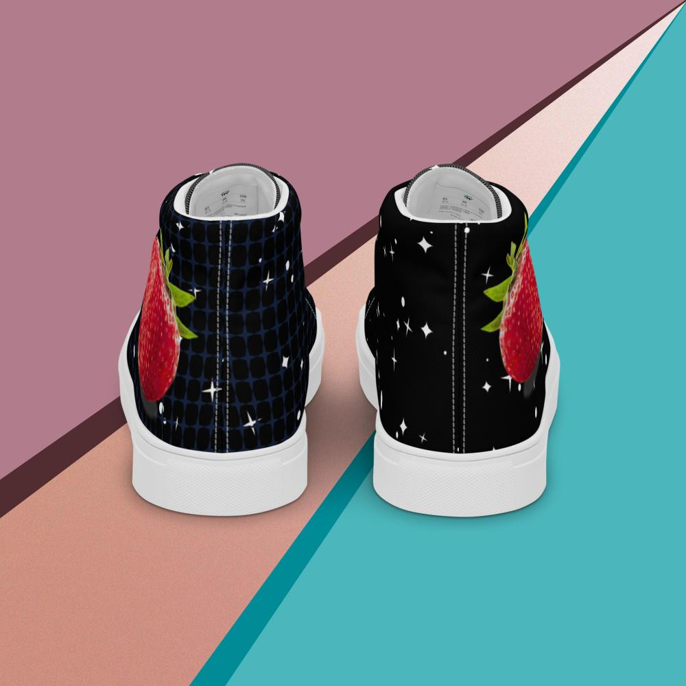 Women’s high-top canvas shoes - Wearable Art Series (Hostile Clan) by Winson
