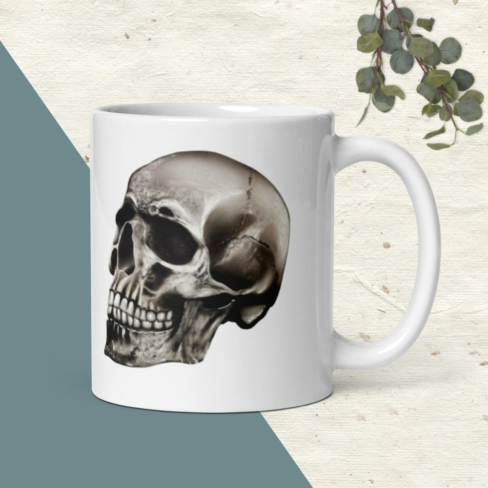 White glossy mug - Wearable Art Series (Hostile Clan) by Winson