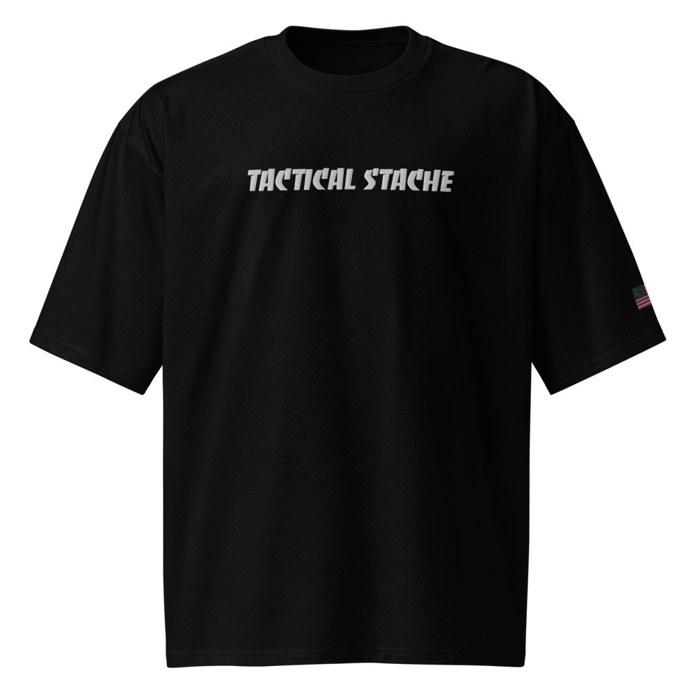 "Tactical Stache" Heavyweight t-shirt