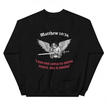 Matthew 10:34 Sweatshirt