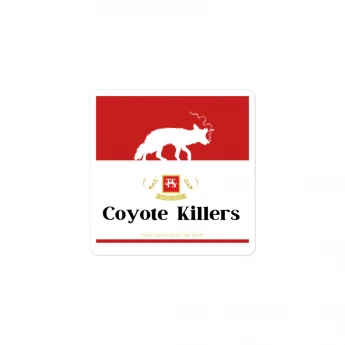 "Coyote Killers" Bubble-free stickers