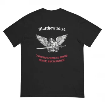 Matthew 10:34 heavyweight t-shirt