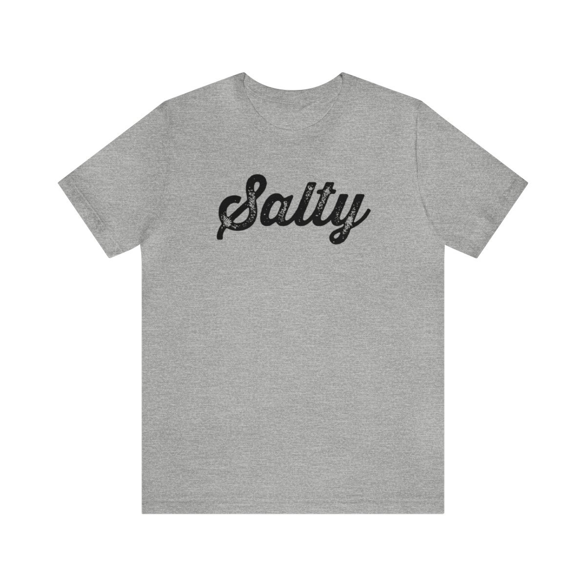 Salty T-Shirt | Black Print | Unisex Short Sleeve Tee