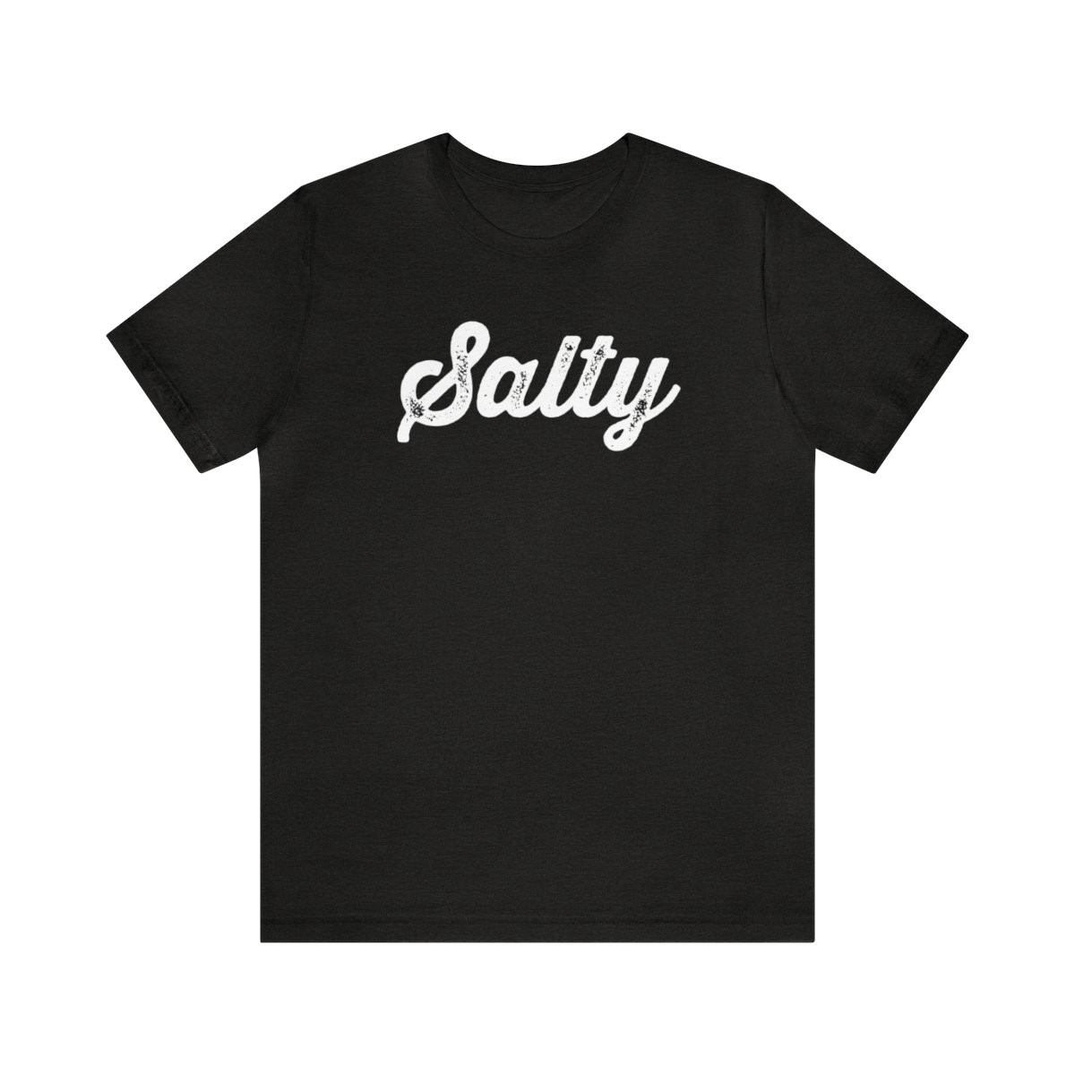 Salty T-Shirt | White Print | Unisex Short Sleeve Tee