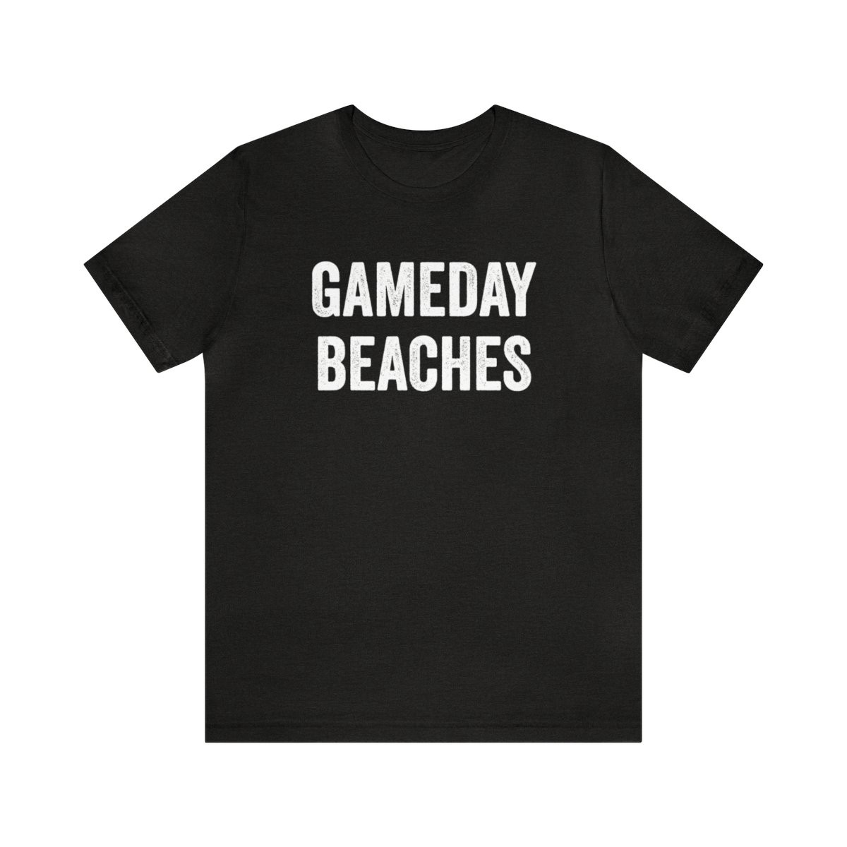 Gameday Beaches T-Shirt | White Print | Unisex Short Sleeve Tee