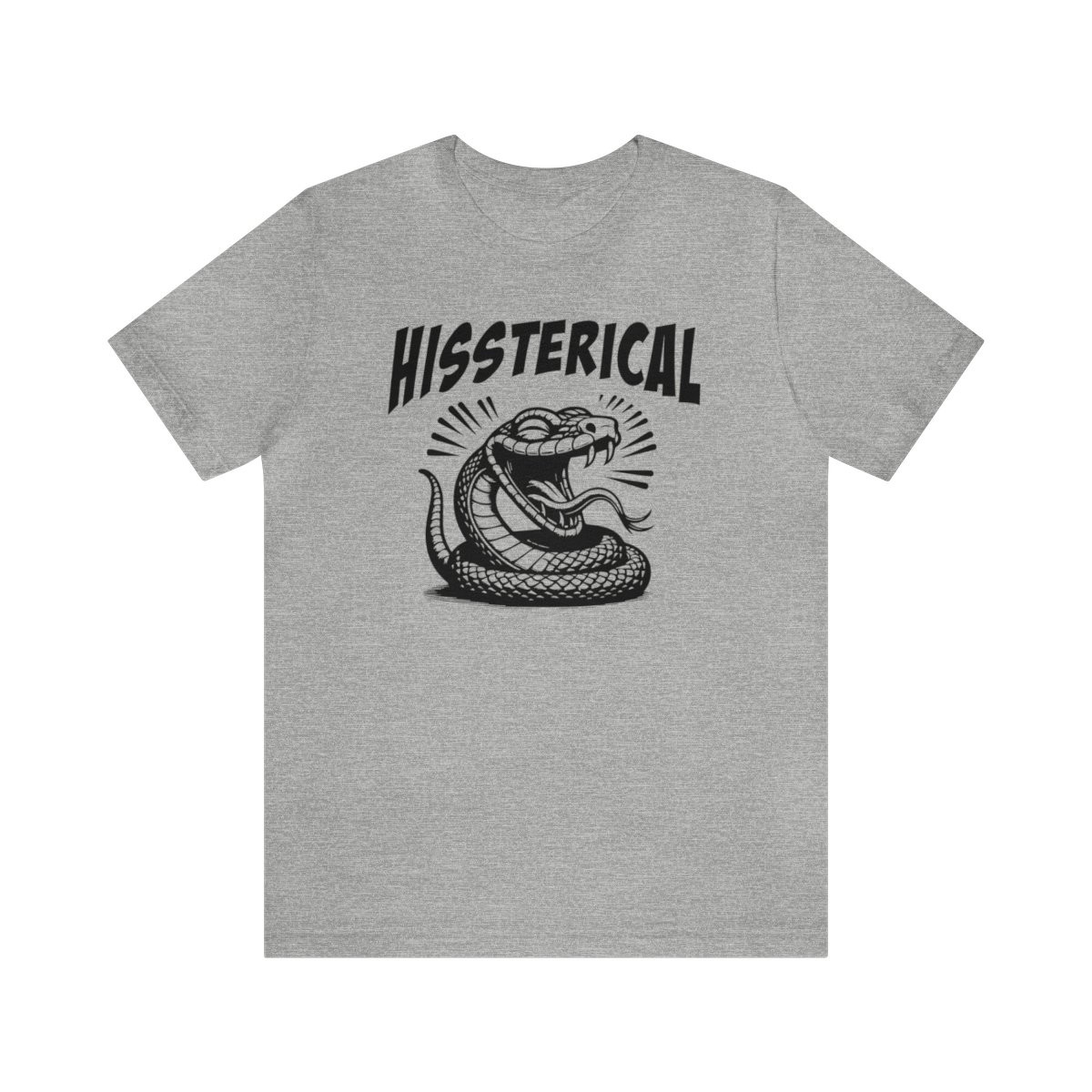 Hissterical T-Shirt | Black Print | Unisex Short Sleeve Tee