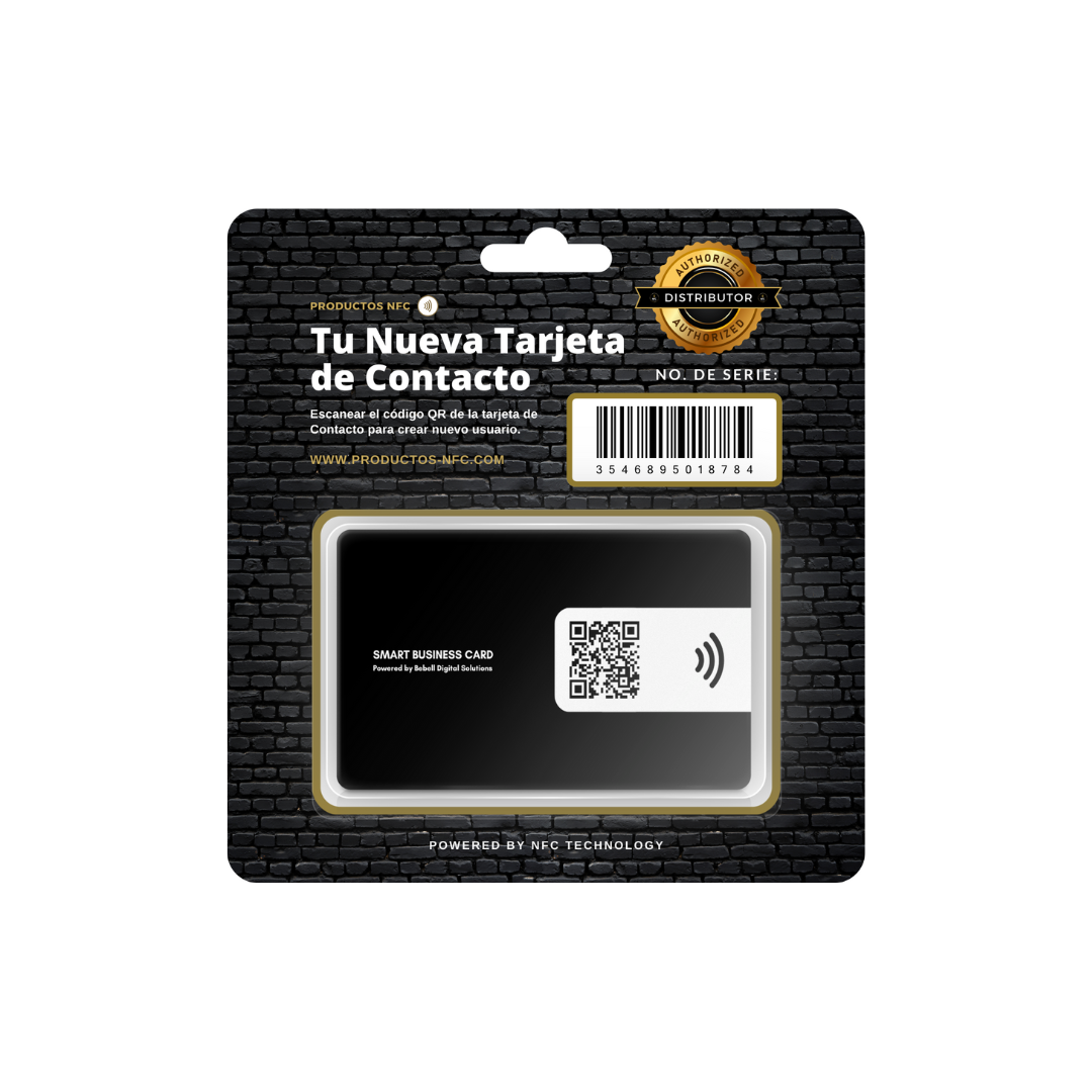 NFC Contact Card - Black (Negro)