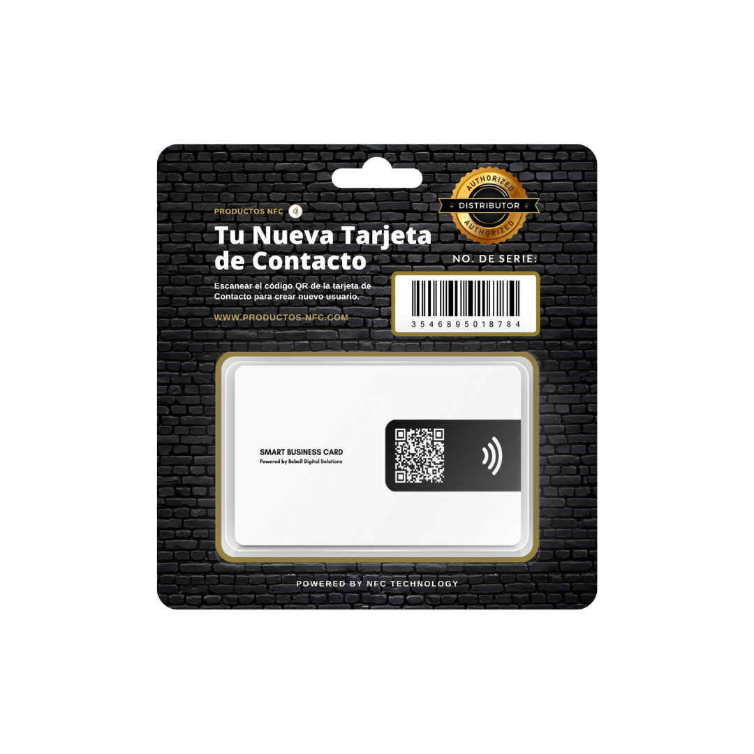 NFC Contact Card - White (Blanco)