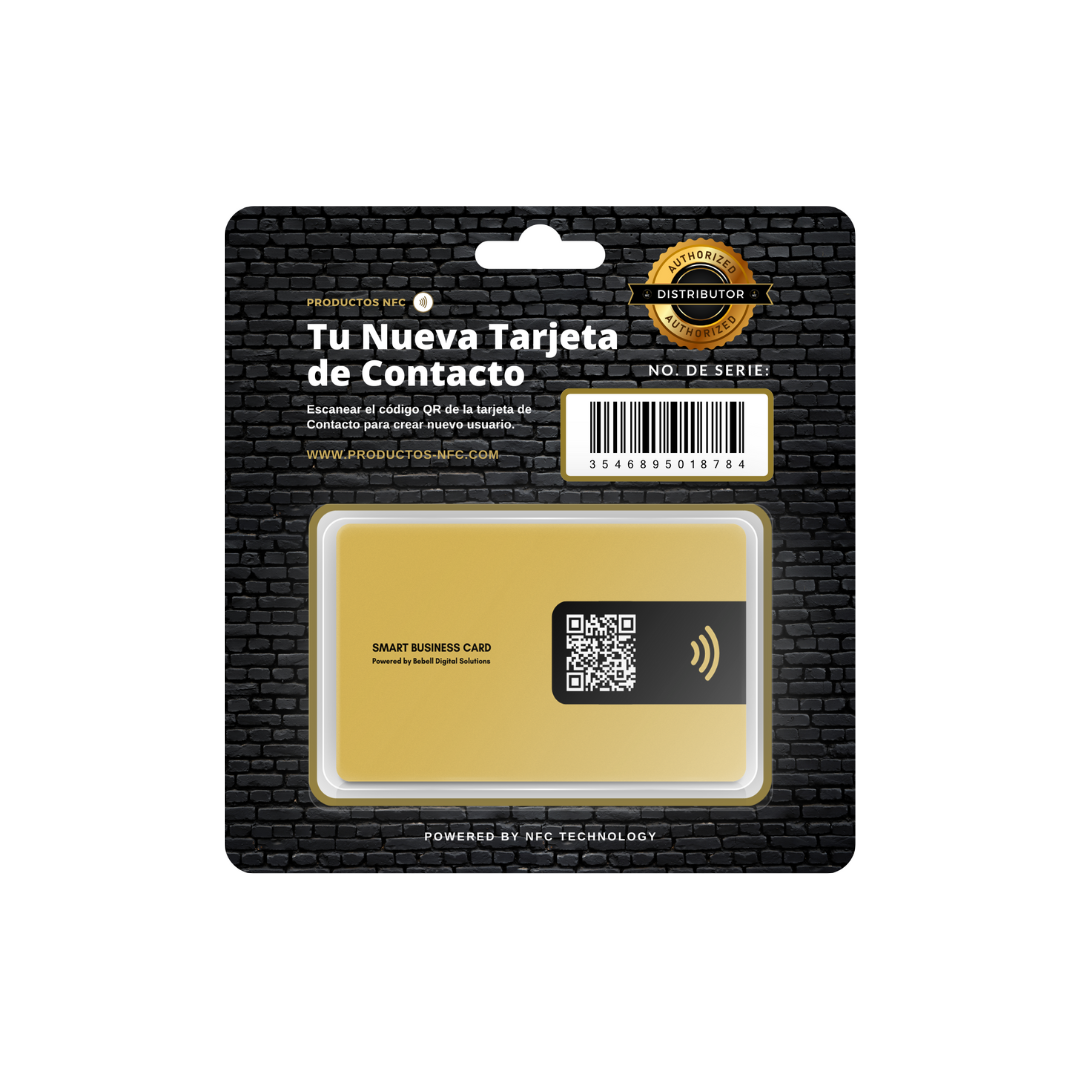 NFC Contact Card - Gold (Dorado)